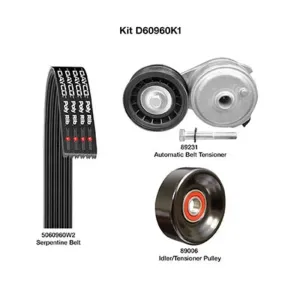 Dayco Serpentine Belt Drive Component Kit DAY-D60960K1