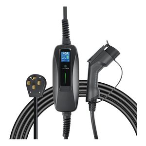 Lectron 240V 40 Amp Level 2 EV Charger with 15ft Extension Cord J1772 Cable & NEMA 14-50 Plug Electric Vehicle Charger EVCHARGE14-50-40A