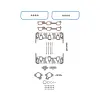FEL-PRO Engine Intake Manifold Gasket Set FEL-MIK98003T