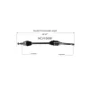 GSP CV Axle Assembly GSP-NCV10066