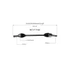 GSP CV Axle Assembly GSP-NCV11168