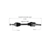 GSP CV Axle Assembly GSP-NCV11187