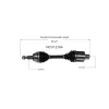 GSP CV Axle Assembly GSP-NCV12184