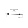 GSP CV Axle Assembly GSP-NCV12501