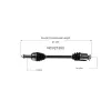 GSP CV Axle Assembly GSP-NCV21553