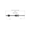 GSP CV Axle Assembly GSP-NCV21554