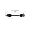 GSP CV Axle Assembly GSP-NCV23576