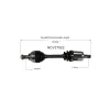 GSP CV Axle Assembly GSP-NCV27522