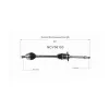 GSP CV Axle Assembly GSP-NCV36193