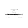 GSP CV Axle Assembly GSP-NCV36603