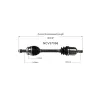 GSP CV Axle Assembly GSP-NCV37068