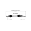 GSP CV Axle Assembly GSP-NCV53000