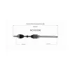 GSP CV Axle Assembly GSP-NCV53096