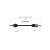 GSP CV Axle Assembly GSP-NCV69005