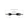 GSP CV Axle Assembly GSP-NCV69014