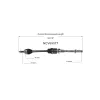 GSP CV Axle Assembly GSP-NCV69077