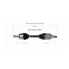 GSP CV Axle Assembly GSP-NCV69170XD