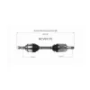 GSP CV Axle Assembly GSP-NCV69170