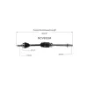 GSP CV Axle Assembly GSP-NCV69504