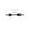 GSP CV Axle Assembly GSP-NCV69548