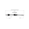 GSP CV Axle Assembly GSP-NCV69553