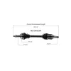 GSP CV Axle Assembly GSP-NCV69554