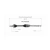 GSP CV Axle Assembly GSP-NCV69555