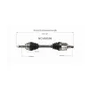 GSP CV Axle Assembly GSP-NCV69599