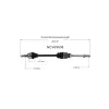 GSP CV Axle Assembly GSP-NCV69608