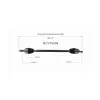 GSP CV Axle Assembly GSP-NCV75098