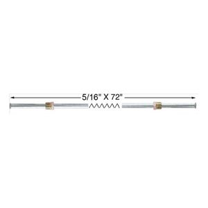 Transtar Steel Cooler Line, Double Flare (5/16" x 72") M461AA