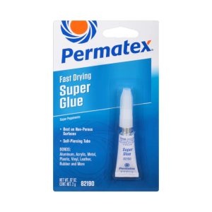 Permatex .07 Oz, Permatex Super Glue is designed to form faster, longer lasting bonds and fill gaps to .004?. PER-82190