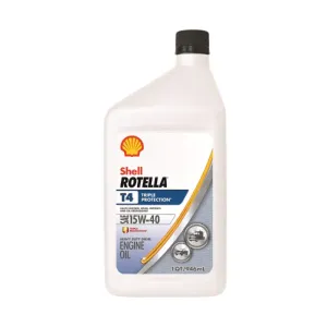 Highline Shell Rotella T4 Triple Protection Conventional 15W-40 Diesel Engine Oil - Quart ROTL550049483