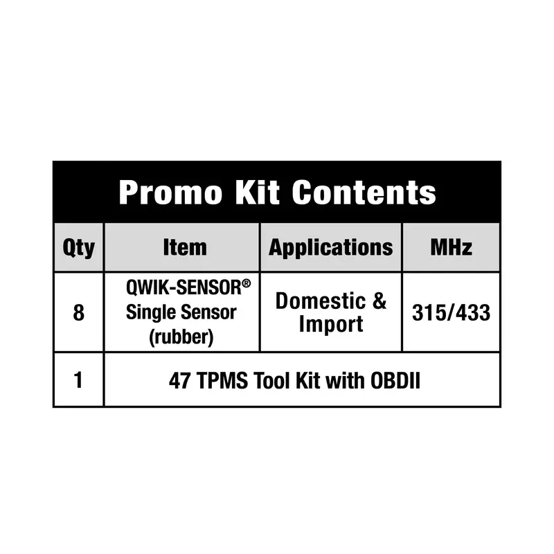 Standard Motor Products Tire Pressure Monitoring System (TPMS) Sensor Service Kit SMP-TPM9018R