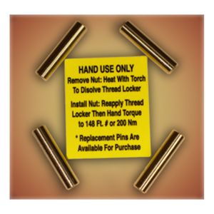 Adapt-A-Case Replacement Pin Set For T-9008 and T-1260AC, Contains 4 Pins T-5R110PINS
