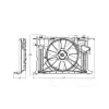 TYC Dual Radiator and Condenser Fan Assembly TYC-623160